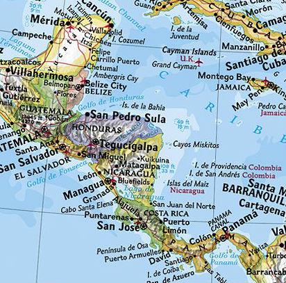 Carte murale (en anglais) - Les Amériques | National Geographic carte murale petit tube National Geographic 