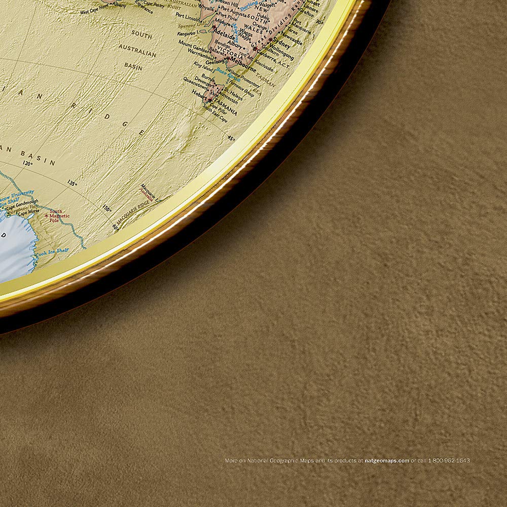 Carte murale (en anglais) - Monde, les 2 Hémisphères - 107 x 62 cm | National Geographic carte murale petit tube National Geographic 