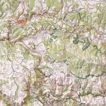 Carte murale en relief - Cévennes, Gorges du Tarn et de l'Ardèche | IGN carte relief grande dimension IGN 