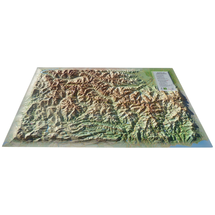 Carte murale en relief - Mercantour - 41 cm x 61 cm | 3D Map carte relief 3D Map 