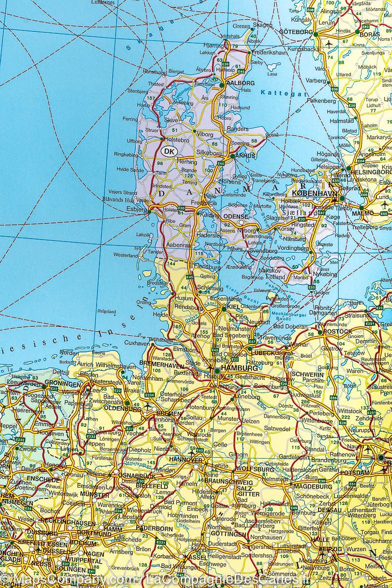 Carte de l'Europe - Papier plastifié - Format A2 (42,0 x 59,4 cm