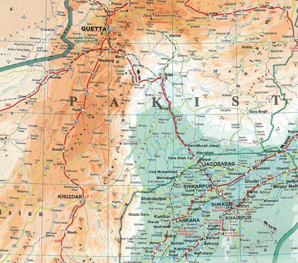 Carte murale plastifiée - Afghanistan (géographique) | Gizi Map carte murale grand tube Gizi Map 