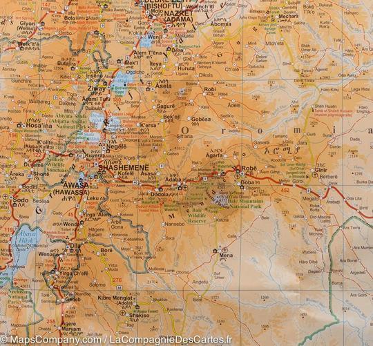Carte murale plastifiée - Kyrgyzstan (géographique) | Gizi Map carte murale grand tube Gizi Map 