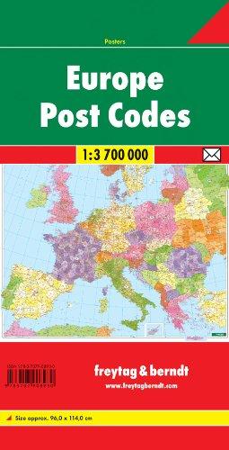Carte murale (pliée) - Europe (code postaux) | Freytag & Berndt carte pliée Freytag & Berndt 