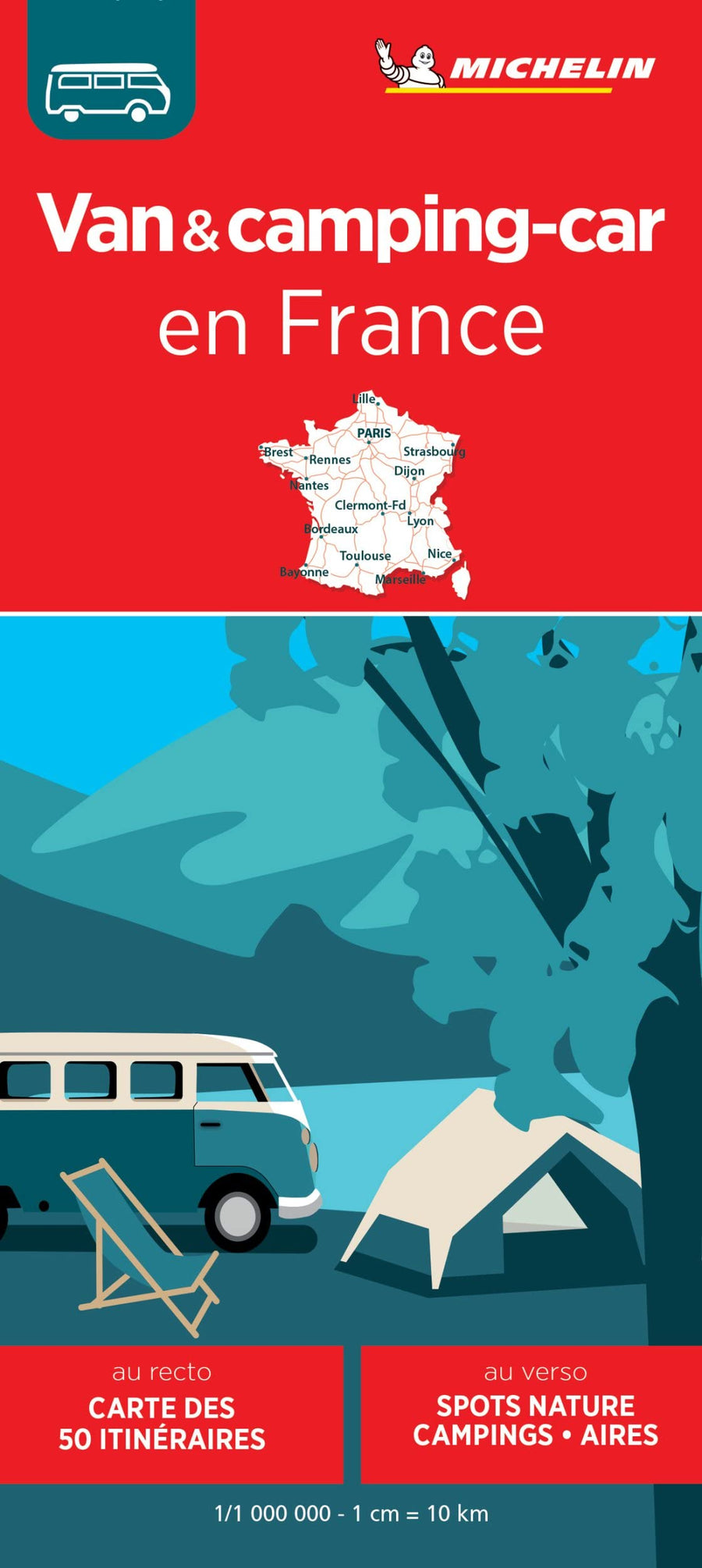 Carte n° 768 - Van et camping-car en France | Michelin carte pliée Michelin 