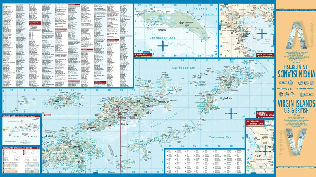 Carte Îles Vierges britanniques : Plan Îles Vierges britanniques 