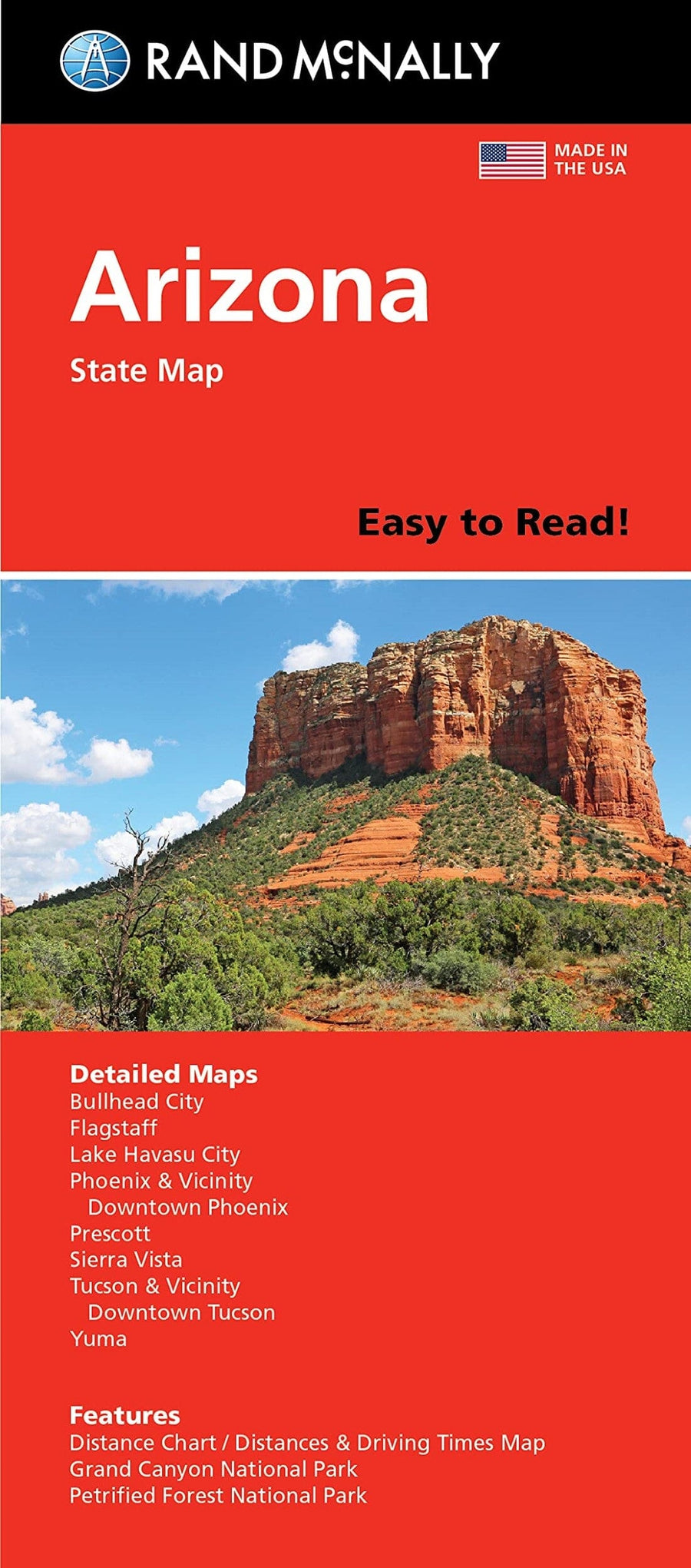 Arizona Easy to Read Folded Map | Rand McNally carte pliée 