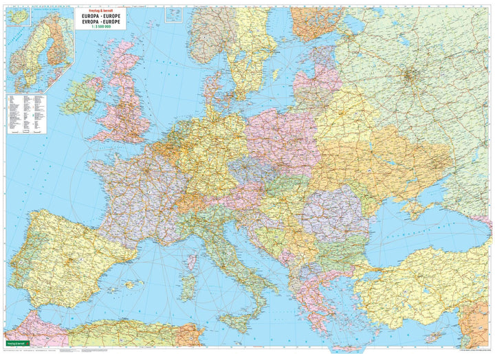Carte pliée - Europe (politique) | Freytag & Berndt carte pliée Freytag & Berndt 