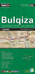 Carte régionale - Bulqiza (Albanie), n° 352 | Vektor carte pliée Vektor 