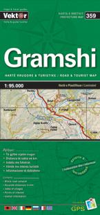 Carte régionale - Gramshi (Albanie), n° 359 | Vektor carte pliée Vektor 