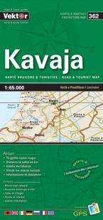 Carte régionale - Kavaja (Albanie), n° 362 | Vektor carte pliée Vektor 