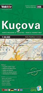 Carte régionale - Kuçova (Albanie), n° 366 | Vektor carte pliée Vektor 