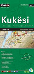 Carte régionale - Kukesi (Albanie), n° 367 | Vektor carte pliée Vektor 