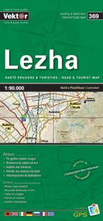 Carte régionale - Lezha (Albanie), n° 369 | Vektor carte pliée Vektor 