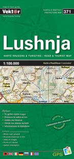Carte régionale - Lushnja (Albanie), n° 371 | Vektor carte pliée Vektor 
