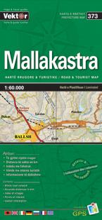 Carte régionale - Mallakastra (Albanie), n° 373 | Vektor carte pliée Vektor 