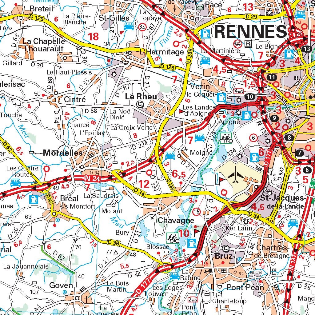 Carte régionale n° 512 - Bretagne 2022 | Michelin carte pliée Michelin 