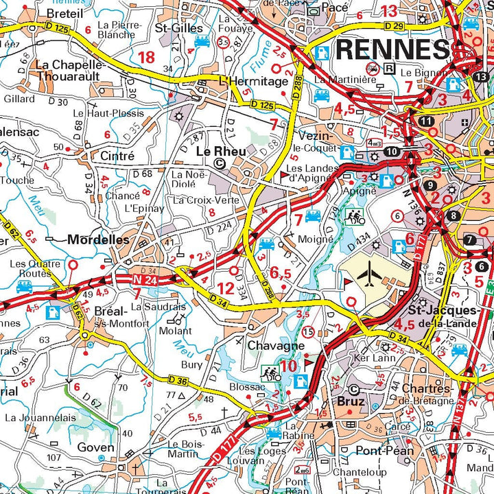 Carte régionale n° 512 - Bretagne 2022 | Michelin carte pliée Michelin 