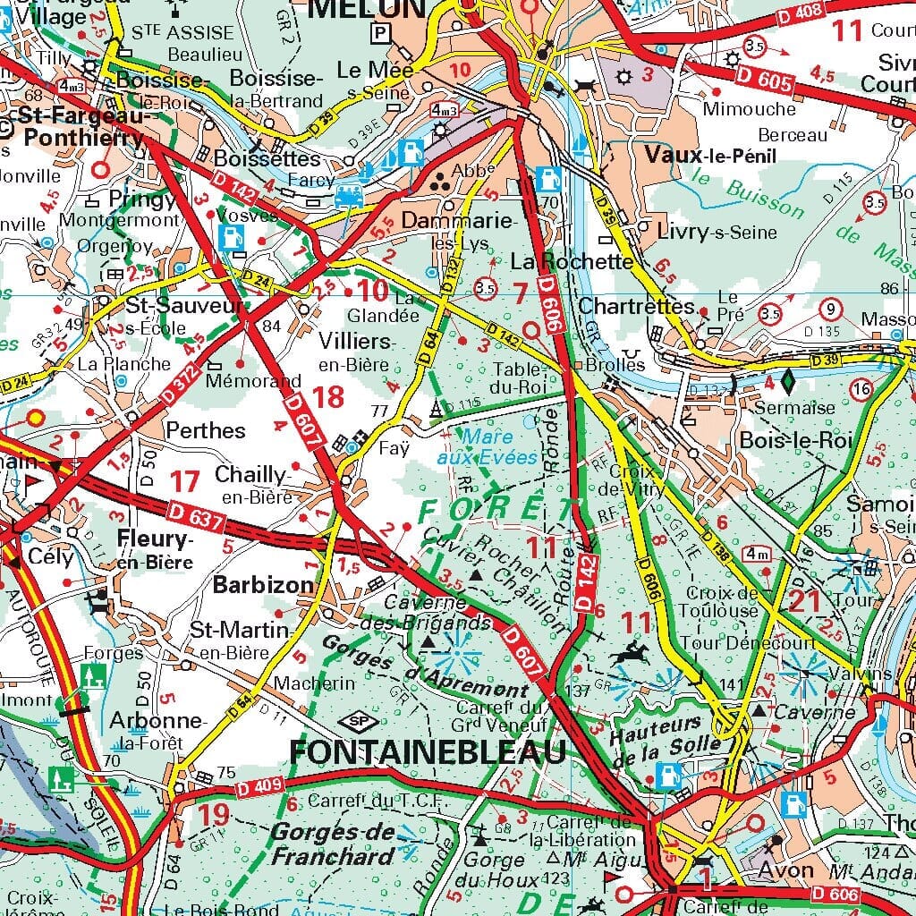 Carte régionale n° 514 - Ile-de-France 2022 | Michelin carte pliée Michelin 