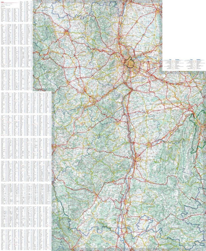 Carte régionale n° 523 - Auvergne-Rhône-Alpes : Rhône-Alpes 2022 | Michelin carte pliée Michelin 