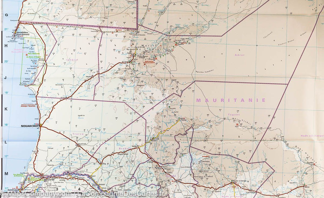 Carte routière - Afrique de l'ouest & Pays du Sahel (Mauritanie, Mali, Niger) | Reise Know How carte pliée Reise Know-How 