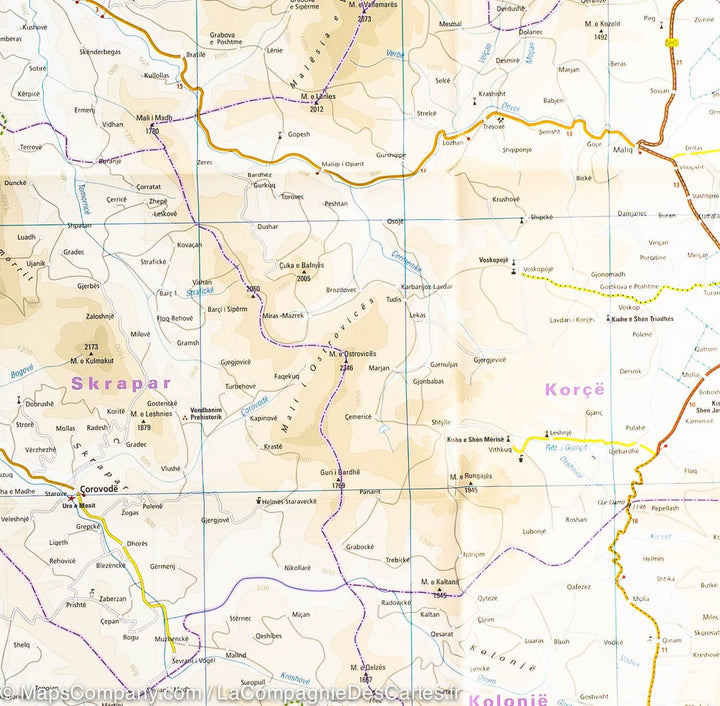 Carte routière - Albanie | Reise Know How carte pliée Reise Know-How 