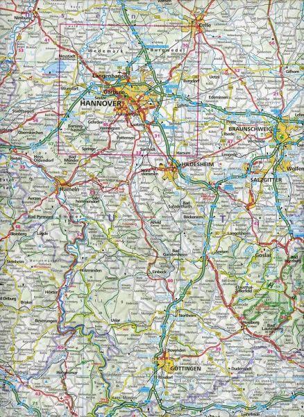 Carte routière - Allemagne Nord+Sud | Kümmerly & Frey carte pliée Kümmerly & Frey 