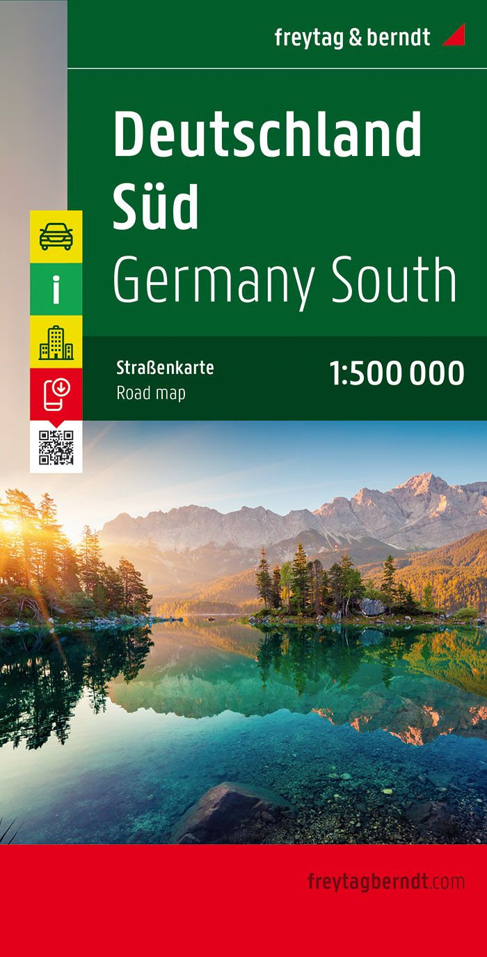 Carte routière - Allemagne Sud | Freytag & Berndt carte pliée Freytag & Berndt 