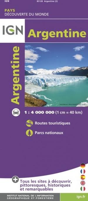 Carte routière de l'Argentine | IGN - La Compagnie des Cartes