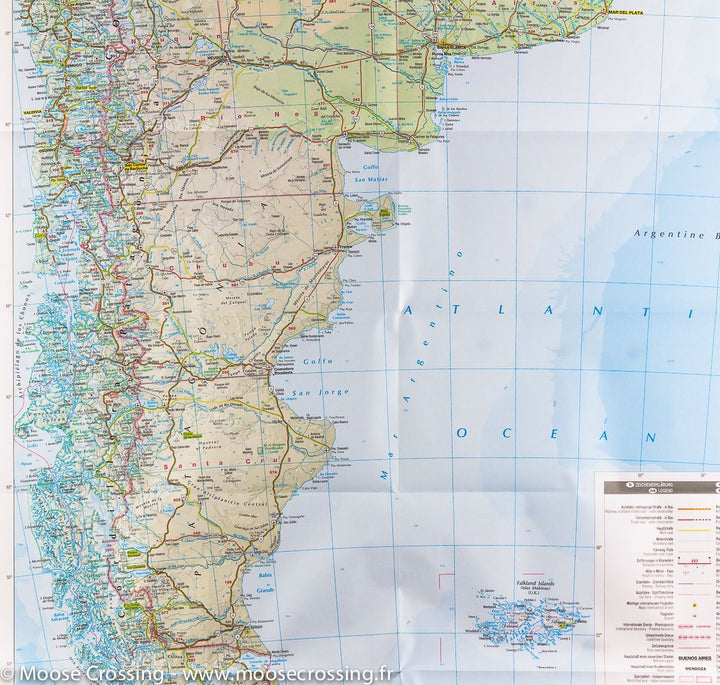 Carte routière de l'Argentine | IGN - La Compagnie des Cartes