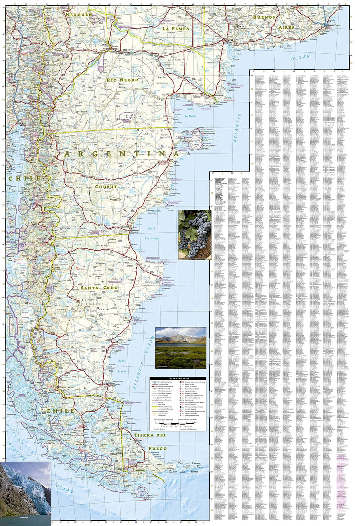 Carte routière - Argentine | National Geographic carte pliée National Geographic 