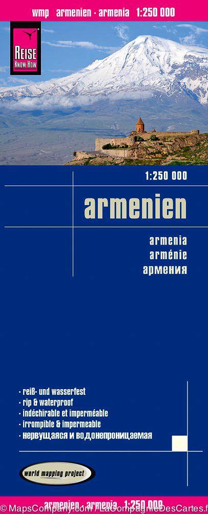 Carte routière de l'Arménie | Reise Know How - La Compagnie des Cartes