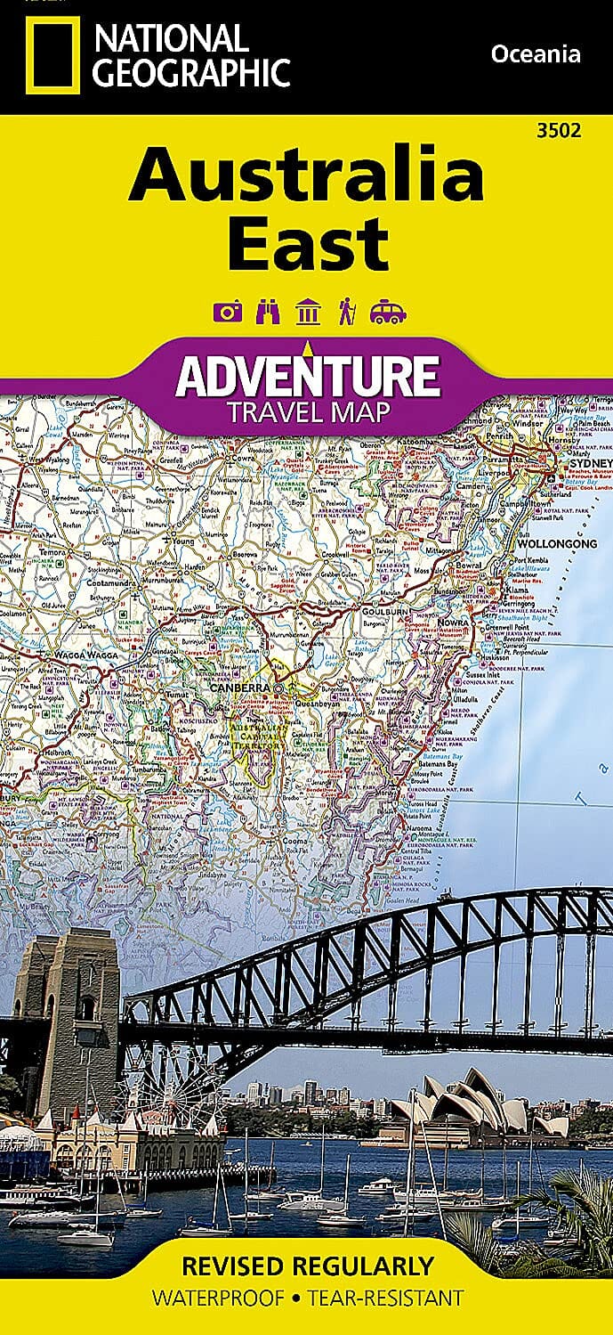 Carte routière - Australie Est | National Geographic carte pliée National Geographic 