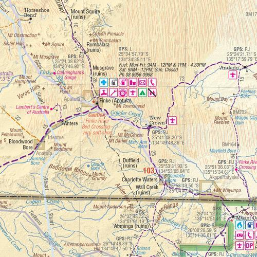 Carte routière - Australie, Great Desert Tracks, Est | Hema Maps carte pliée Hema Maps 