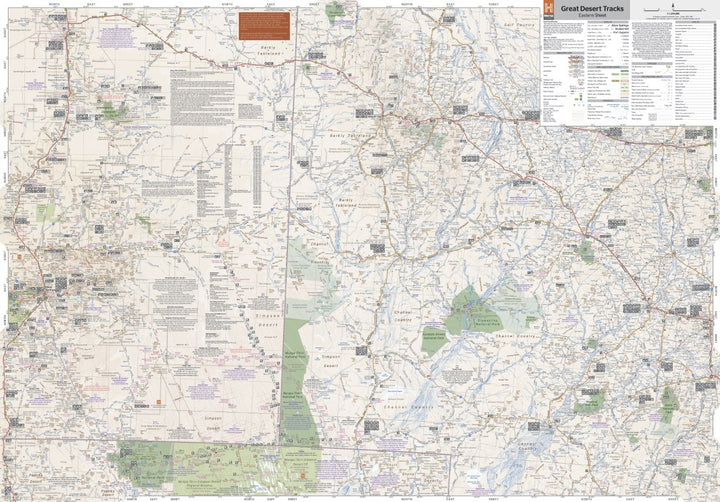 Carte routière - Australie, Great Desert Tracks Est | Hema Maps carte pliée Hema Maps 