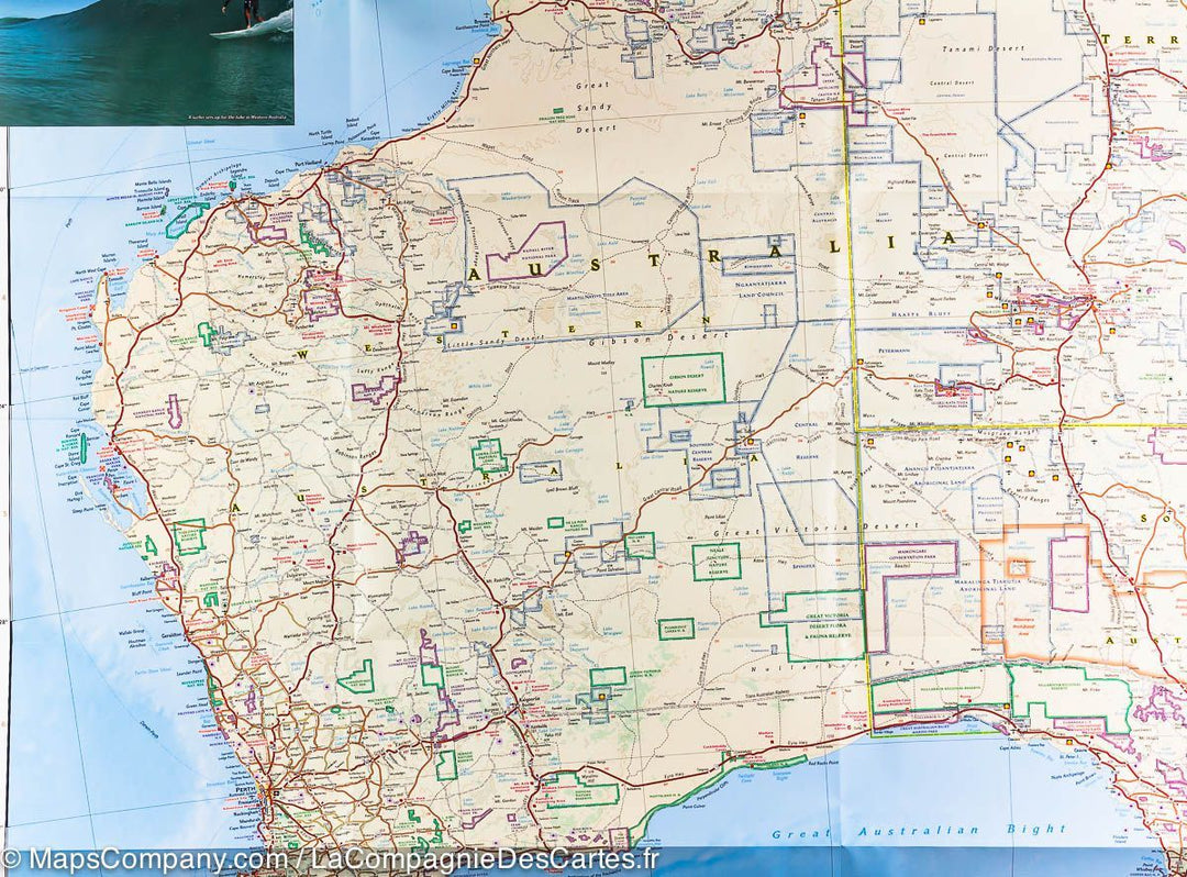 Carte routière - Australie | National Geographic carte pliée National Geographic 