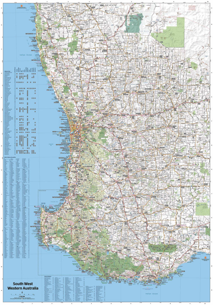 Carte routière - Australie Occidentale (Sud-Ouest) | Hema Maps carte pliée Hema Maps 