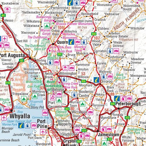 Carte routière - Australie Sud | Hema Maps - Handy map carte pliée Hema Maps 