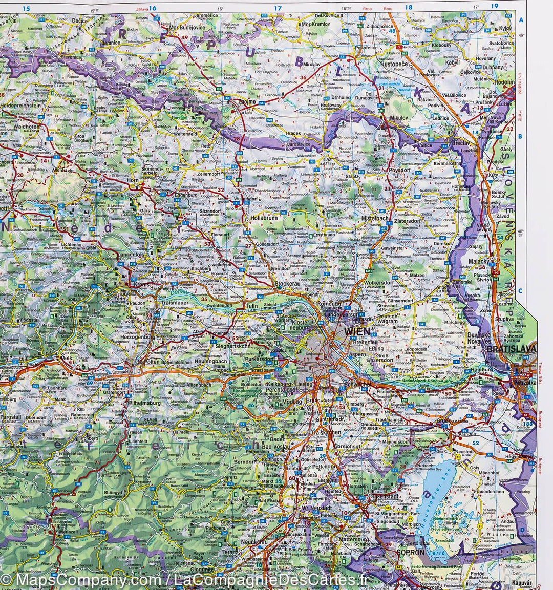Carte routière - Autriche au 1/600,000 | Freytag & Berndt carte pliée Freytag & Berndt 