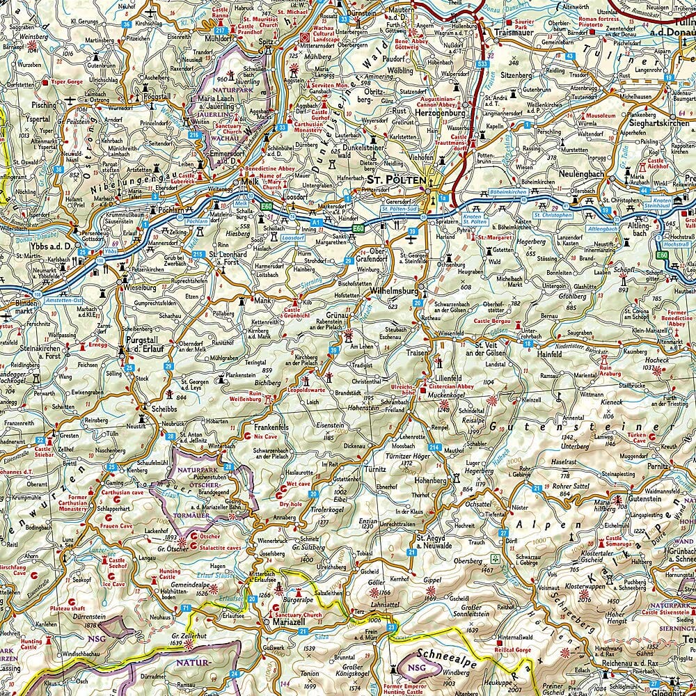 Carte routière - Autriche | National Geographic carte pliée National Geographic 