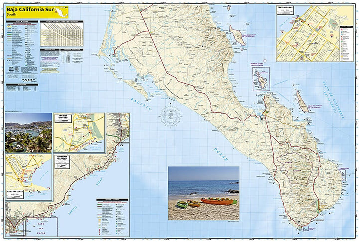 Carte routière - Basse Californie Sud (Mexique) | National Geographic carte pliée National Geographic 