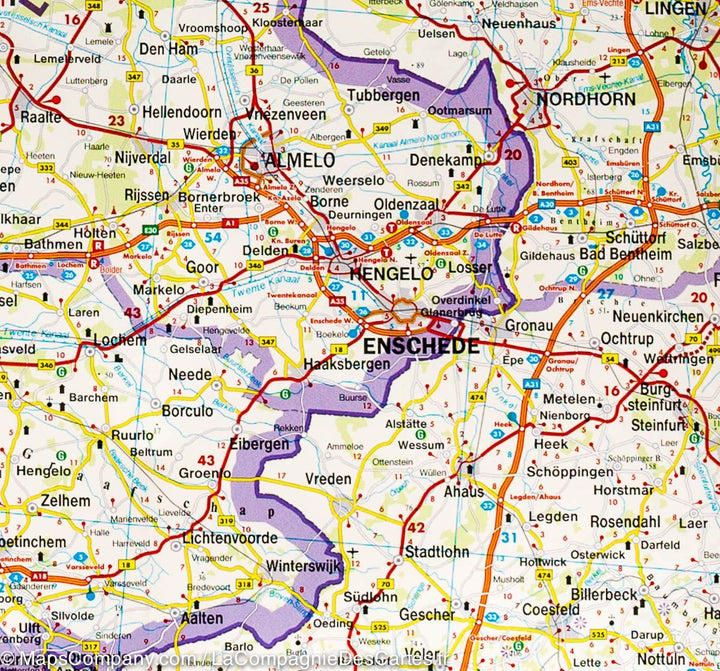 Carte routière - Benelux | Freytag & Berndt carte pliée Freytag & Berndt 