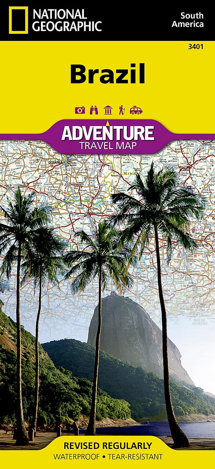 Carte routière - Brésil | National Geographic carte pliée National Geographic 