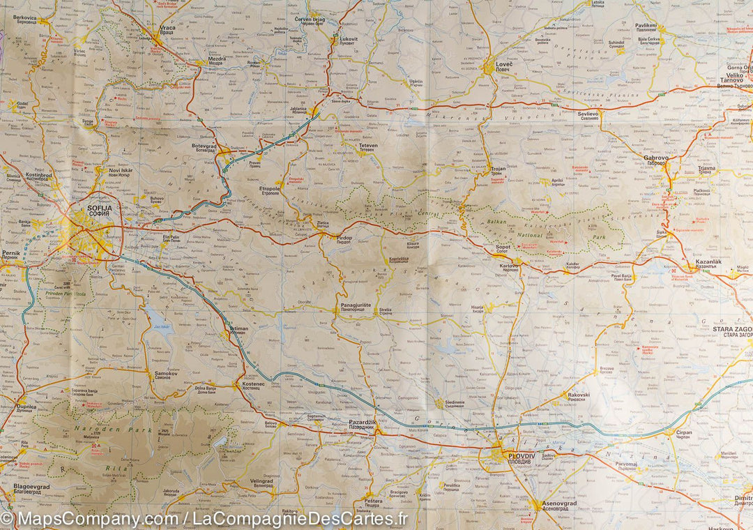 Carte routière - Bulgarie | Reise Know How carte pliée Reise Know-How 