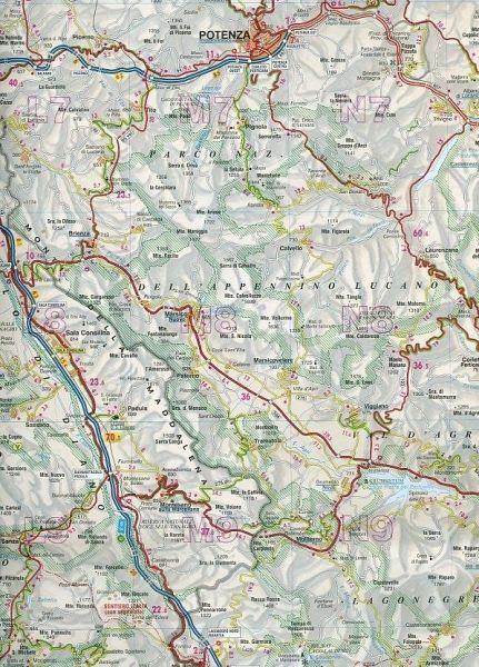 Carte routière - Campanie & Basilicate | Kümmerly & Frey carte pliée Kümmerly & Frey 