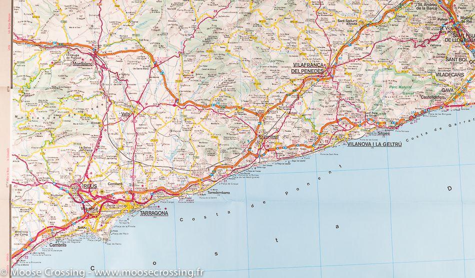 Carte routière - Catalogne | IGN carte pliée IGN 