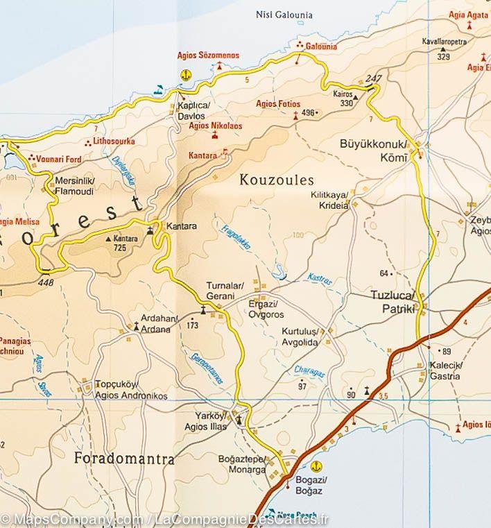 Carte routière - Chypre | Reise Know How carte pliée Reise Know-How 