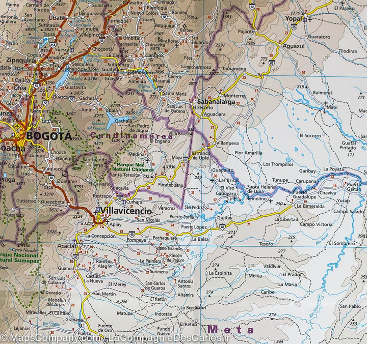 Carte routière - Colombie | Reise Know How carte pliée Reise Know-How 