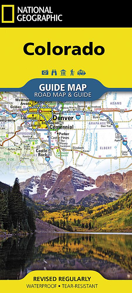 Carte routière - Colorado | National Geographic carte pliée National Geographic 