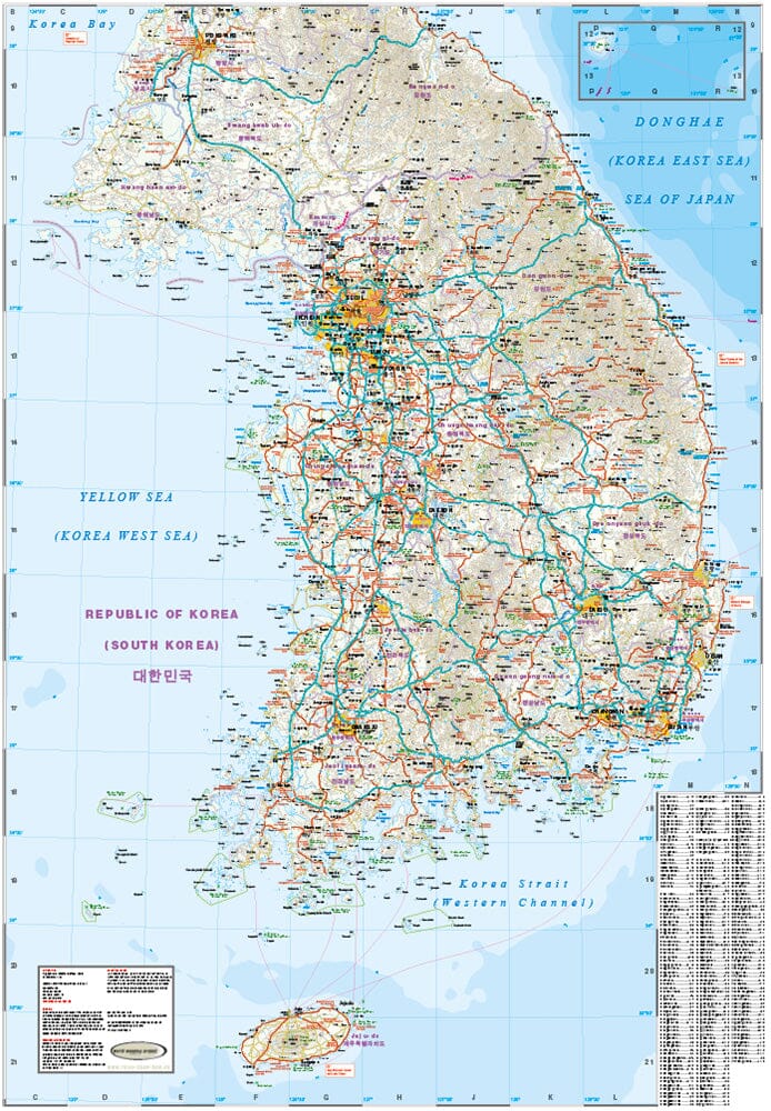 Carte routière - Corée du Nord et du Sud | Reise Know How carte pliée Reise Know-How 